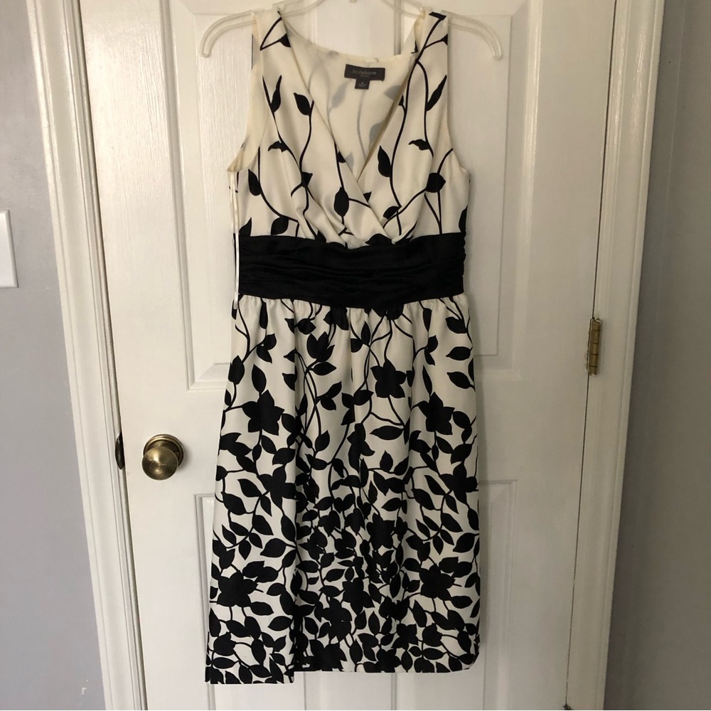Liz Claiborne Black & White Cocktail Dress size 6